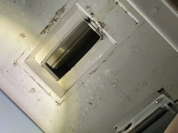 Inside ice machine