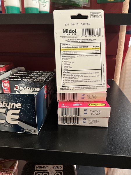 Midol, 7, 4/23 & 10/23