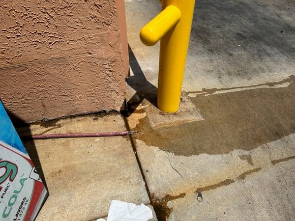 parking lot behind building